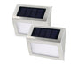 2 Pack Solar Step Lights Bright LED Solar Fence Lights For Garden Patio Decks-warm light V1263-JX-1622