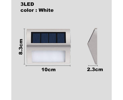 2 Pack Solar Step Lights Bright LED Solar Fence Lights For Garden Patio Decks-warm light V1263-JX-1622