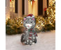 2D Christmas Dog With Led Lights Yard Decoration With Acrylic Garden Stake V1263-JX-1628