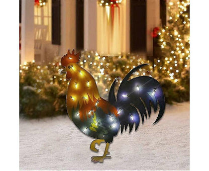 2D Christmas Dog With Led Lights Yard Decoration With Acrylic Garden Stake V1263-JX-1629