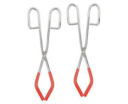 2pcs Labs Beaker Tongs Rust Prevention Strong Grip Rubber Coated Ends Chemical Beaker Tongs for 50mL To V1263-JX-1632