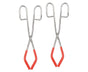 2pcs Labs Beaker Tongs Rust Prevention Strong Grip Rubber Coated Ends Chemical Beaker Tongs for 50mL To V1263-JX-1632