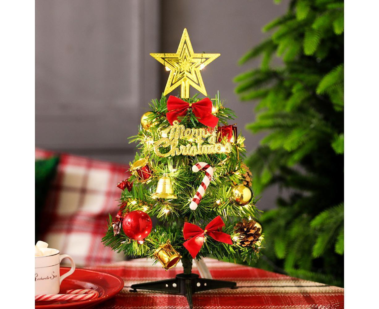 30Cm Mini Christmas Tree, Small Illuminated Christmas Tree,Mini Christmas Tree With Led Fairy Lights, V1263-JX-1634