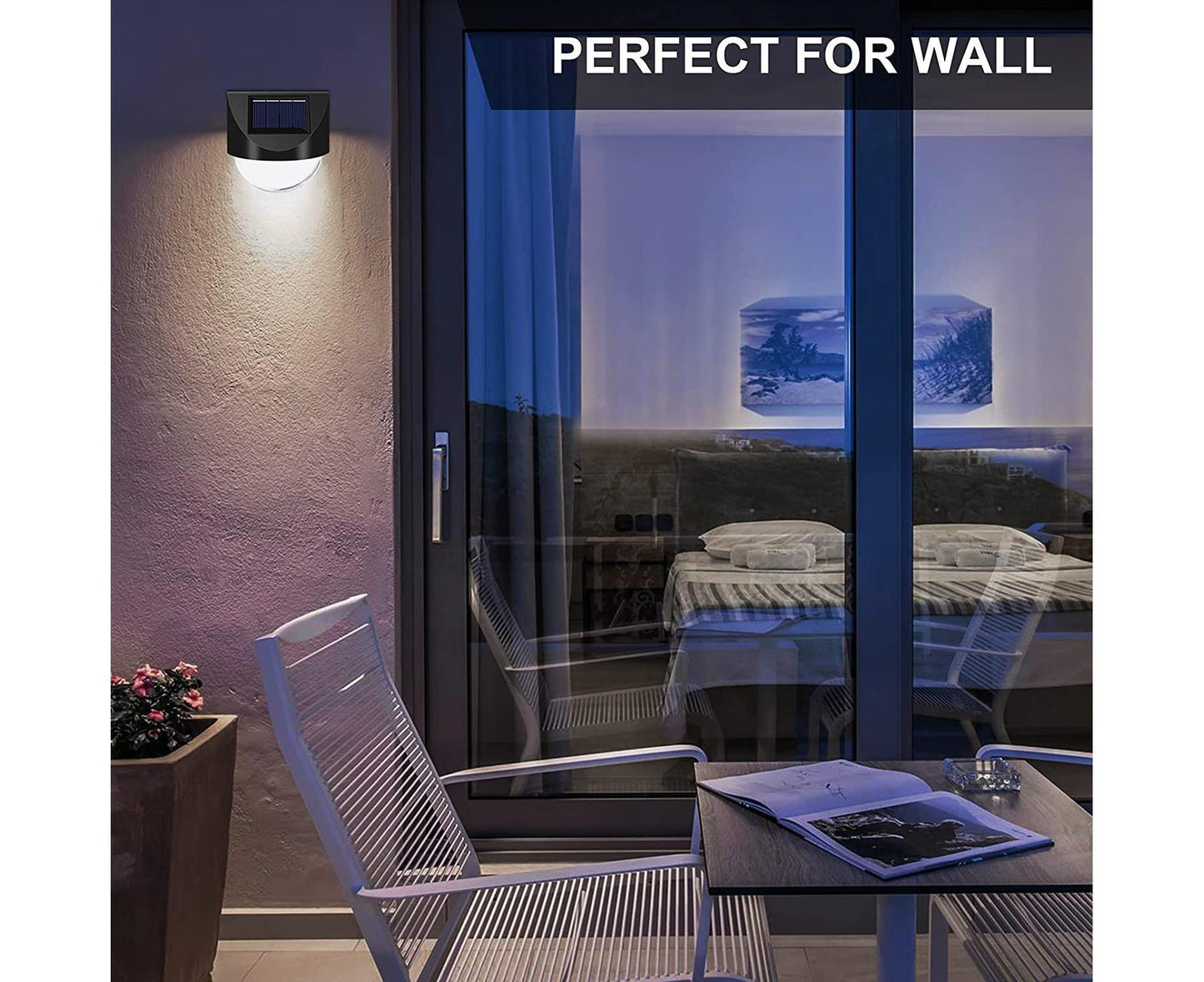 4 Pcs - Solar Mirror 1 Led - White Light V1263-JX-1641