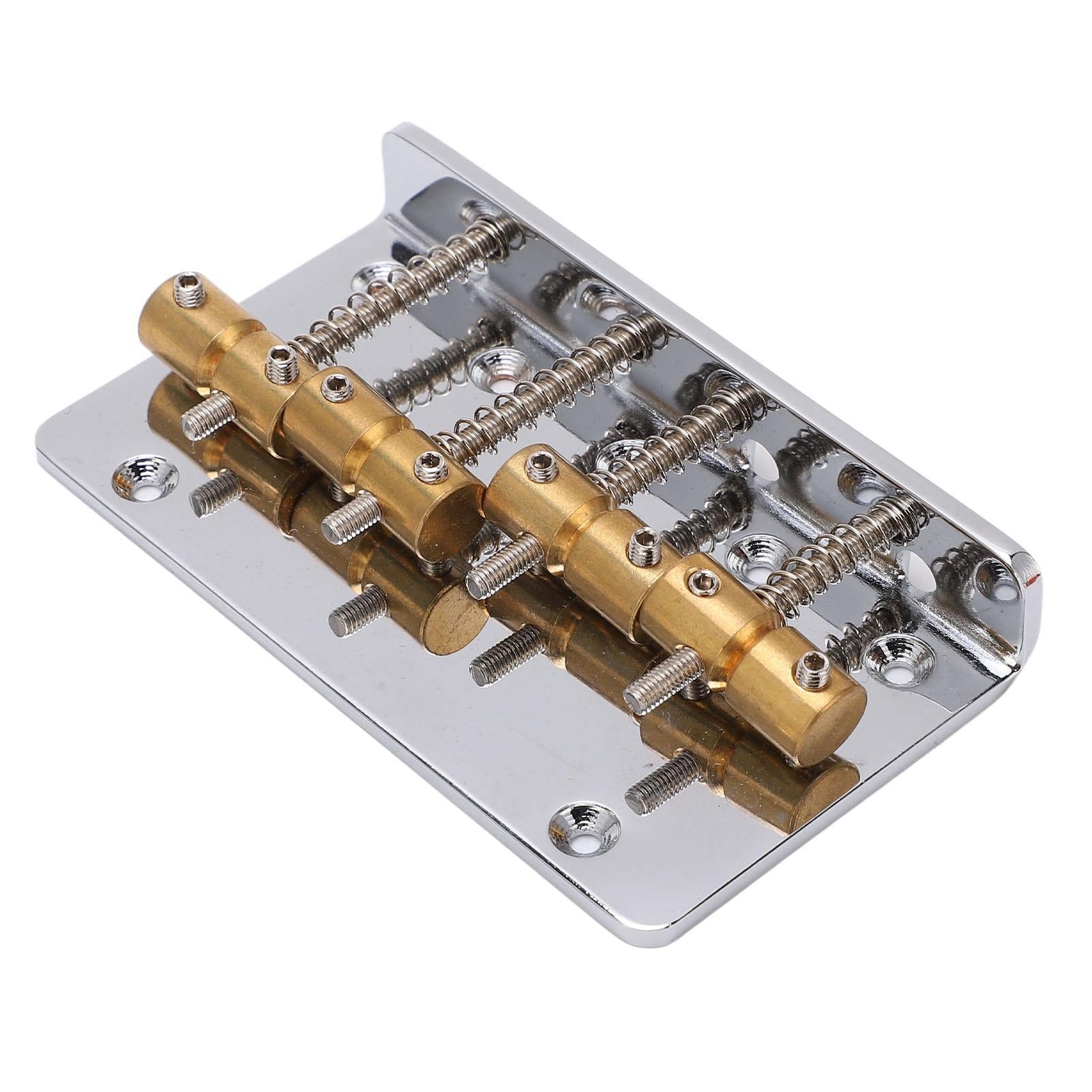4 String Bass Bridge Assembly Robust Simple Installation Copper Guitar Bridge Saddle For Maintenance V1263-JX-1642