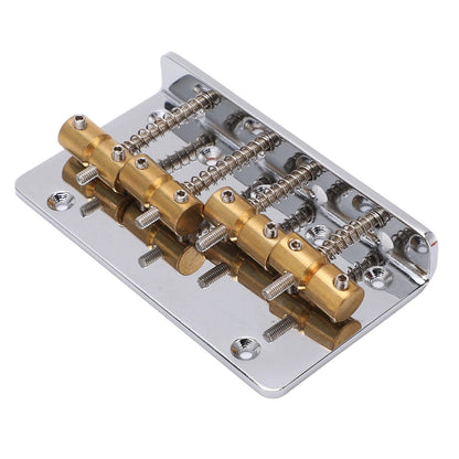 4 String Bass Bridge Assembly Robust Simple Installation Copper Guitar Bridge Saddle For Maintenance V1263-JX-1642