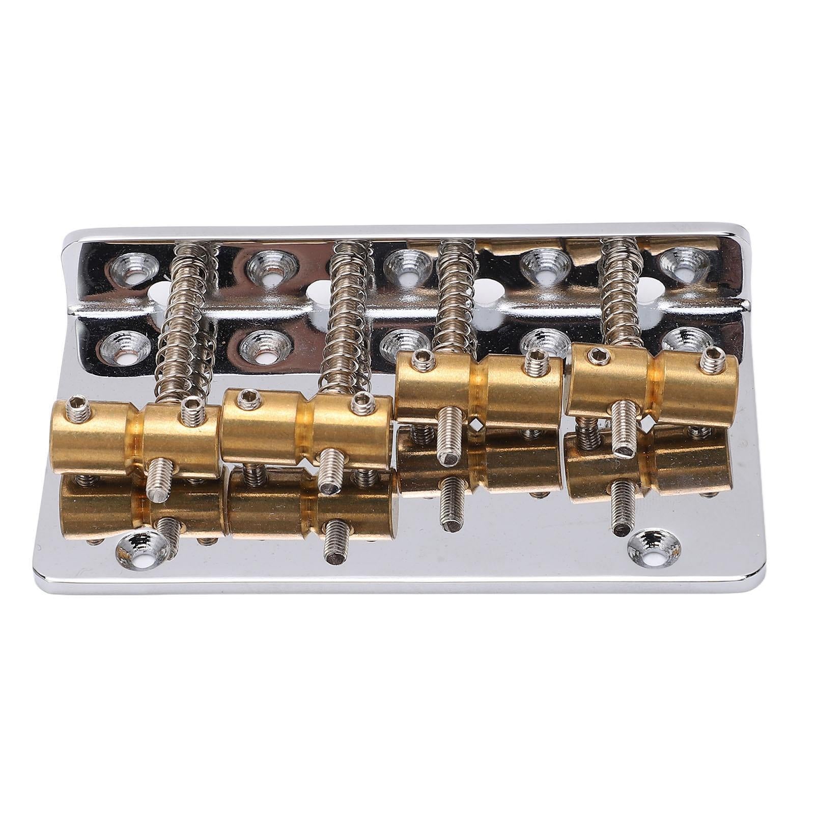 4 String Bass Bridge Assembly Robust Simple Installation Copper Guitar Bridge Saddle For Maintenance V1263-JX-1642