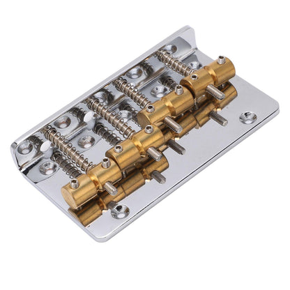 4 String Bass Bridge Assembly Robust Simple Installation Copper Guitar Bridge Saddle For Maintenance V1263-JX-1642