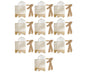 40 Sets Gift Bag Exquisite Unique Golden Pattern Bow Small Gift Box Decoration For Wedding Birthday Party V1263-JX-1643