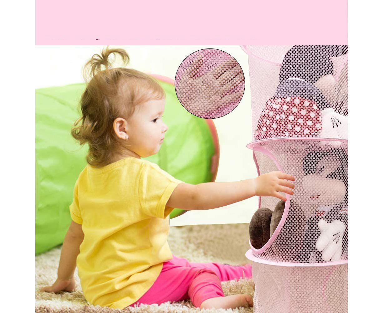 4-Storey Plush Storage Room, Foldable Space-Saving Storage Basket, Suitable For Babies Room, Bathroom, Balcony V1263-JX-1644