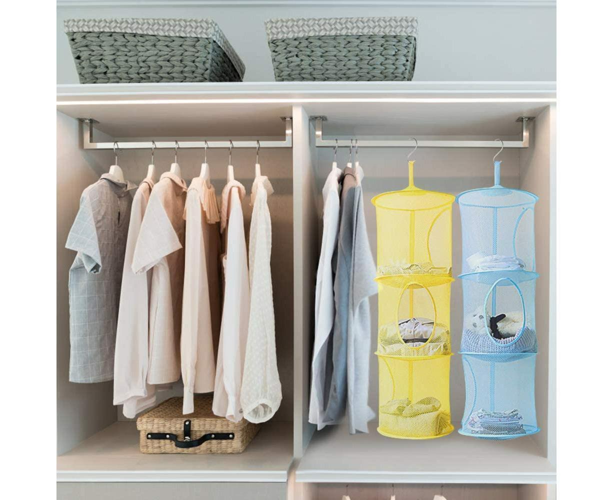 4-Storey Plush Storage Room, Foldable Space-Saving Storage Basket, Suitable For Babies Room, Bathroom, Balcony V1263-JX-1644