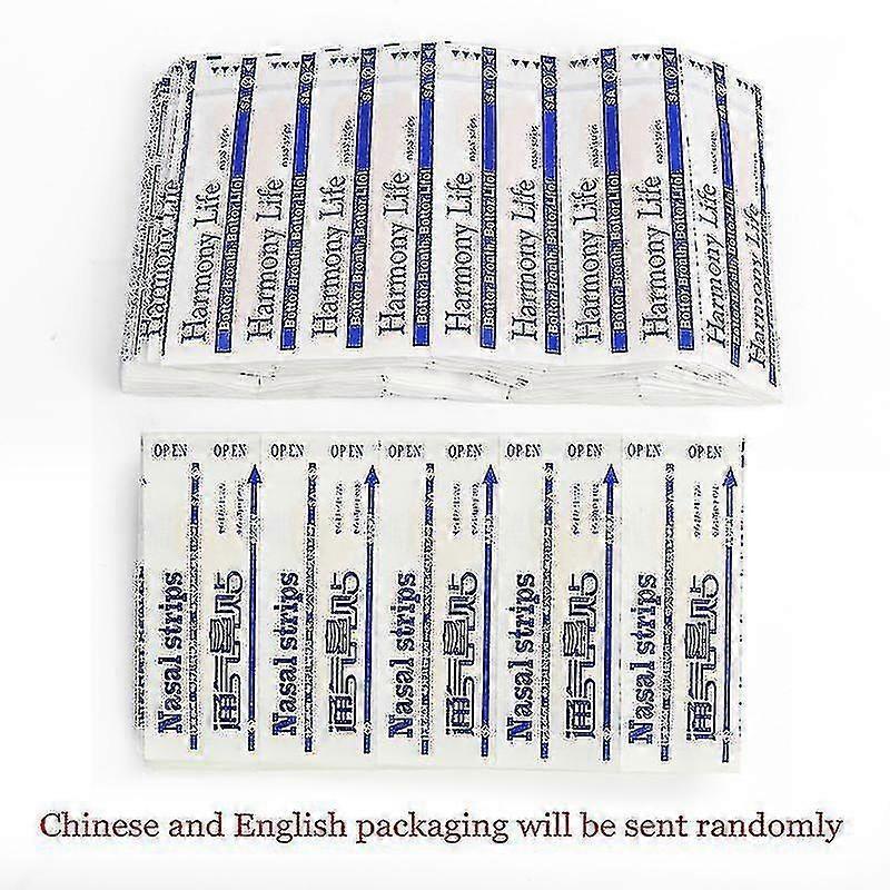 50pcs Nasal Strips Anti Snoring Improve Breath Stickers Nose Ventilation Pads Stop Snoring V1263-JX-165