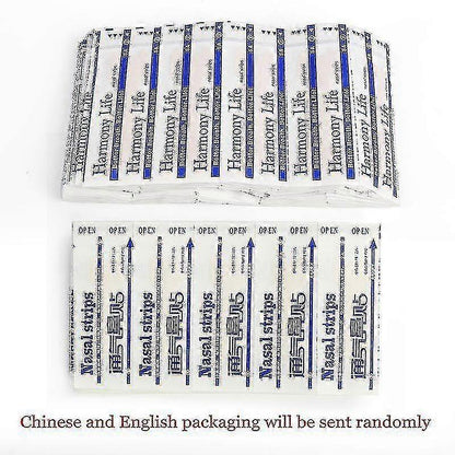 50pcs Nasal Strips Anti Snoring Improve Breath Stickers Nose Ventilation Pads Stop Snoring V1263-JX-165
