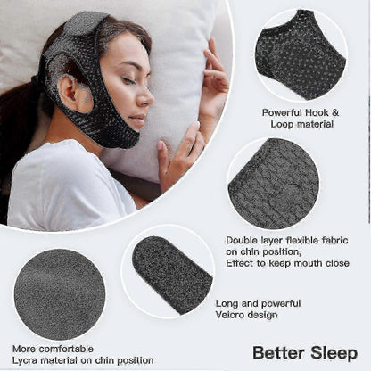 Anti Snore Chin Strap [upgraded 2023], Vosaro Snoring Solution Effective Anti Snore Device, Adjustable And V1263-JX-167