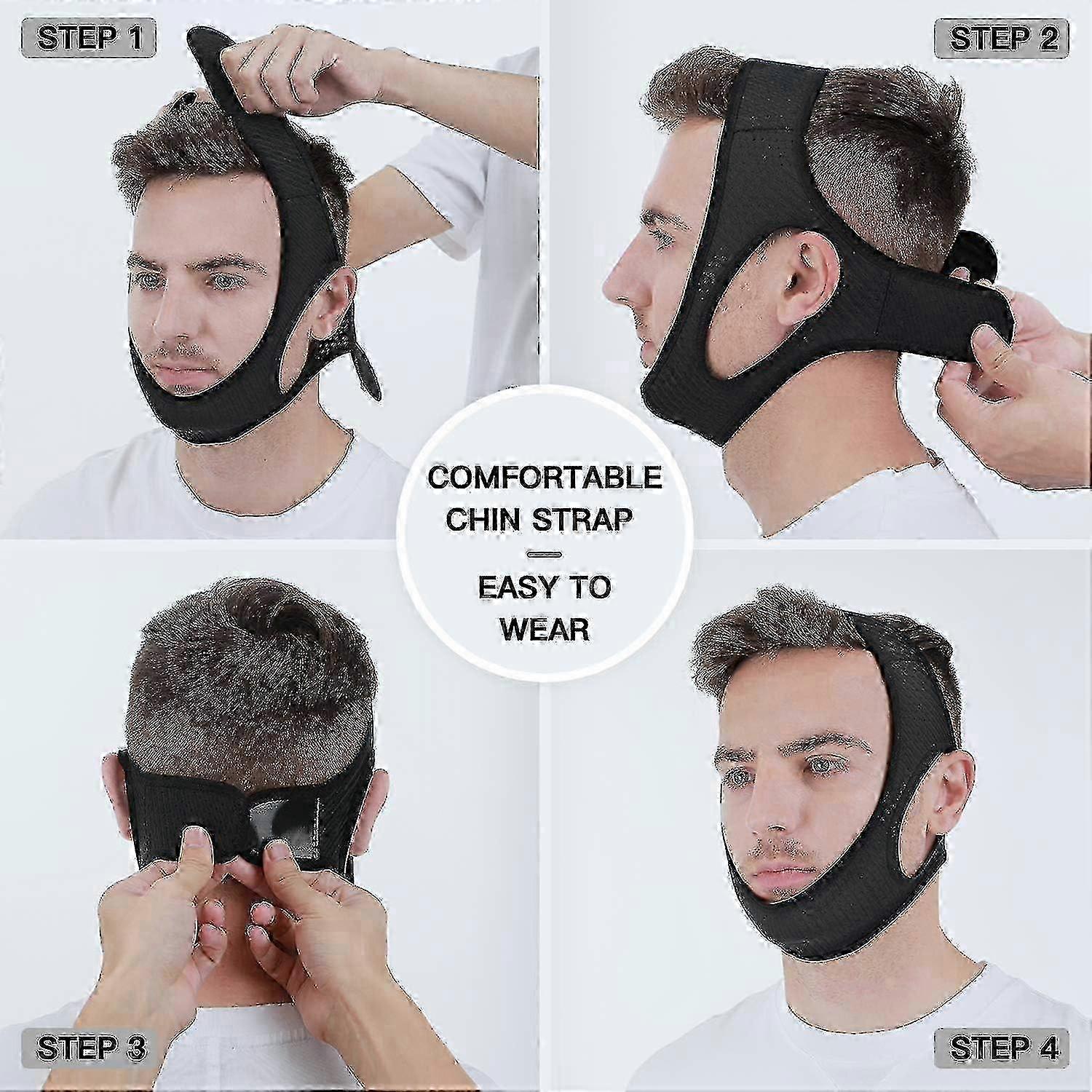 Anti Snore Chin Strap [upgraded 2023], Vosaro Snoring Solution Effective Anti Snore Device, Adjustable And V1263-JX-167