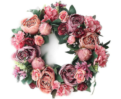 Christmas Wreath Thanksgiving Wreath Deep Red V1263-JX-1681