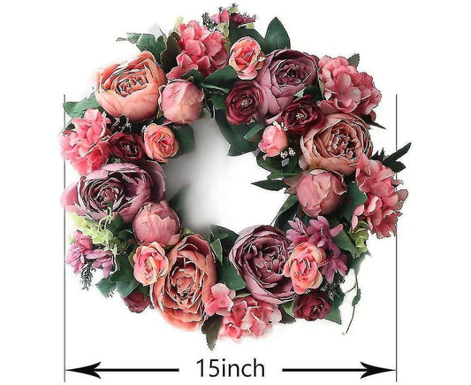 Christmas Wreath Thanksgiving Wreath Deep Red V1263-JX-1681
