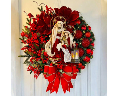 Christmas Wreath Vintage Easy Christmas Wreath for Home 40cm V1263-JX-1682