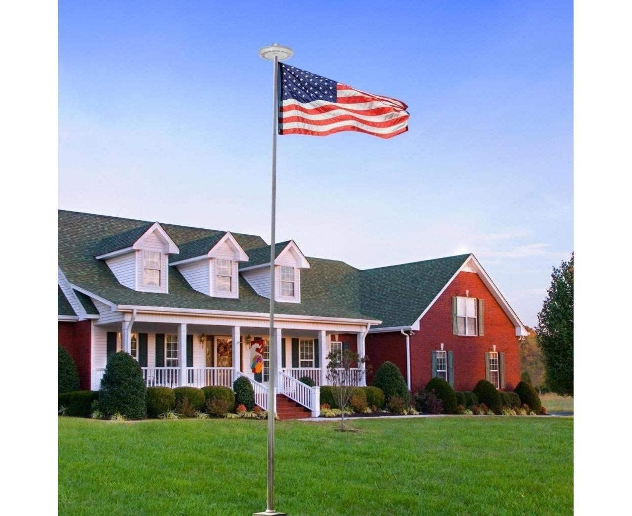 Flagpole Lights,Solar Flagpole Light-White Shell,Flagpole Lights,Solar Flag Pole Light Bright 26 Led Solar V1263-JX-1693