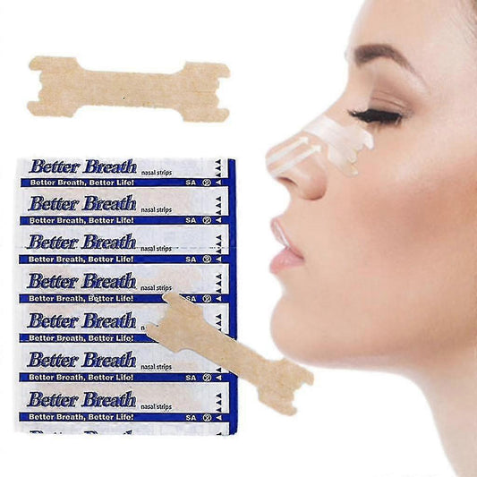 Nasal Strips For Snore Relief - Breathe Better, Sleep Better, 55mm X 16mm V1263-JX-170