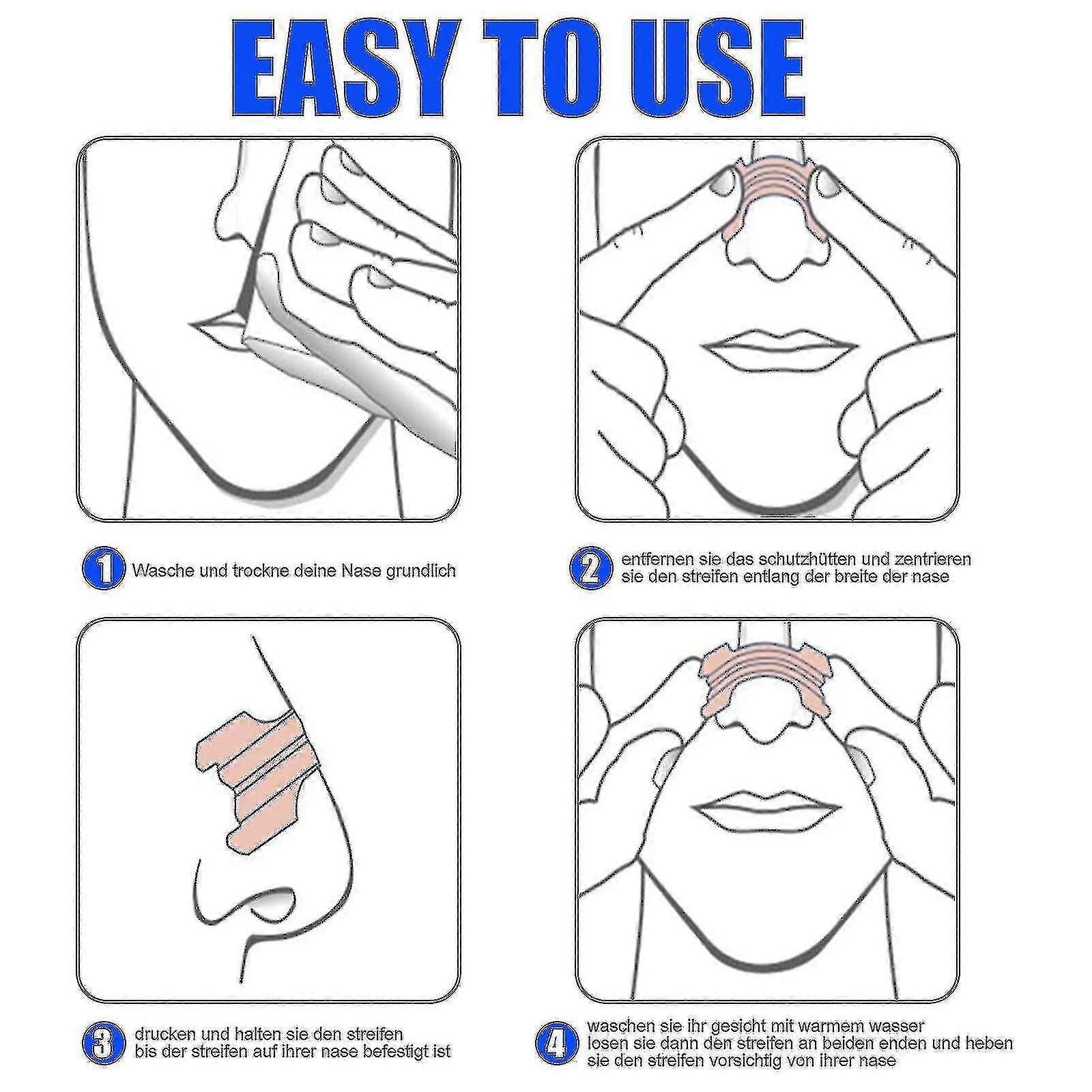 Nasal Strips For Snore Relief - Breathe Better, Sleep Better, 55mm X 16mm V1263-JX-170