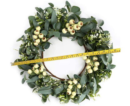 Green Eucalyptus Wreath,Artificial Eucalyptus Leaves Wreath V1263-JX-1702