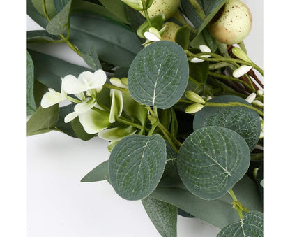 Green Eucalyptus Wreath,Artificial Eucalyptus Leaves Wreath V1263-JX-1702