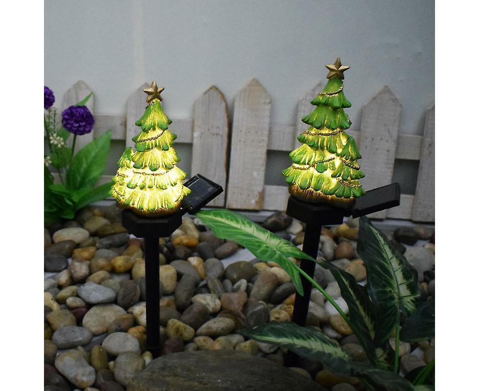Led Solar Lights Christmas Tree Stake Lights Outdoor Garden Lights Christmas Decoration V1263-JX-1708