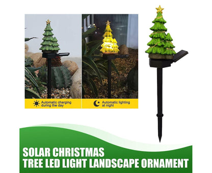Led Solar Lights Christmas Tree Stake Lights Outdoor Garden Lights Christmas Decoration V1263-JX-1708