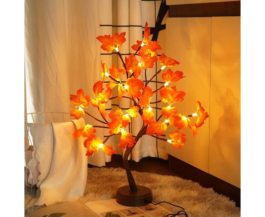 Night Lights -24 Led Lights Maple Leaf Tree Lights V1263-JX-1709