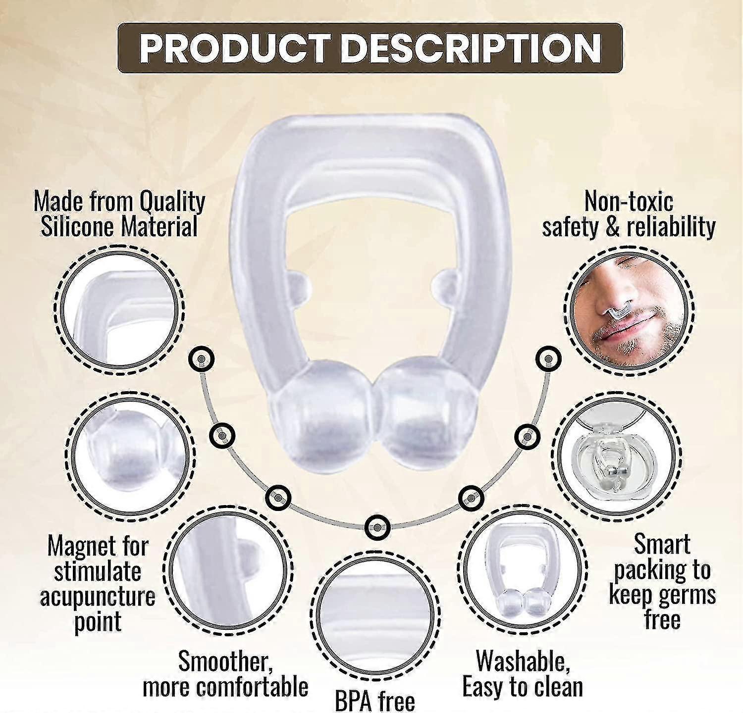 Stop Snores With Reusable Anti Snoring Devices - Snore Stopper For Women And Men V1263-JX-172