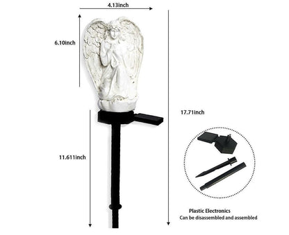 Solar Lights Outdoor Christmas Decor Christmas Memorial Angel Light Garden Stake V1263-JX-1728