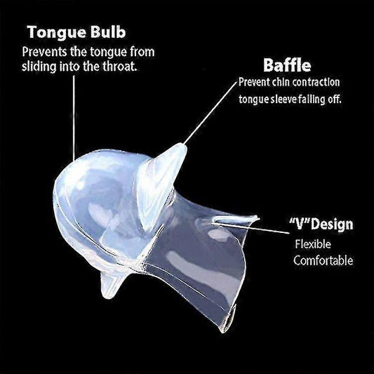 Transparent Silicone Tongue Anti Snoring Device Medical Silicone Anti Snore Device Apnea Aid V1263-JX-173