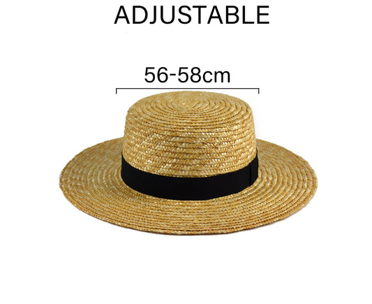 Straw Sun Hats for Women Wide Brim Boater Hat Summer Packable UV Protection Beach Hats for Women Men V1263-JX-1733