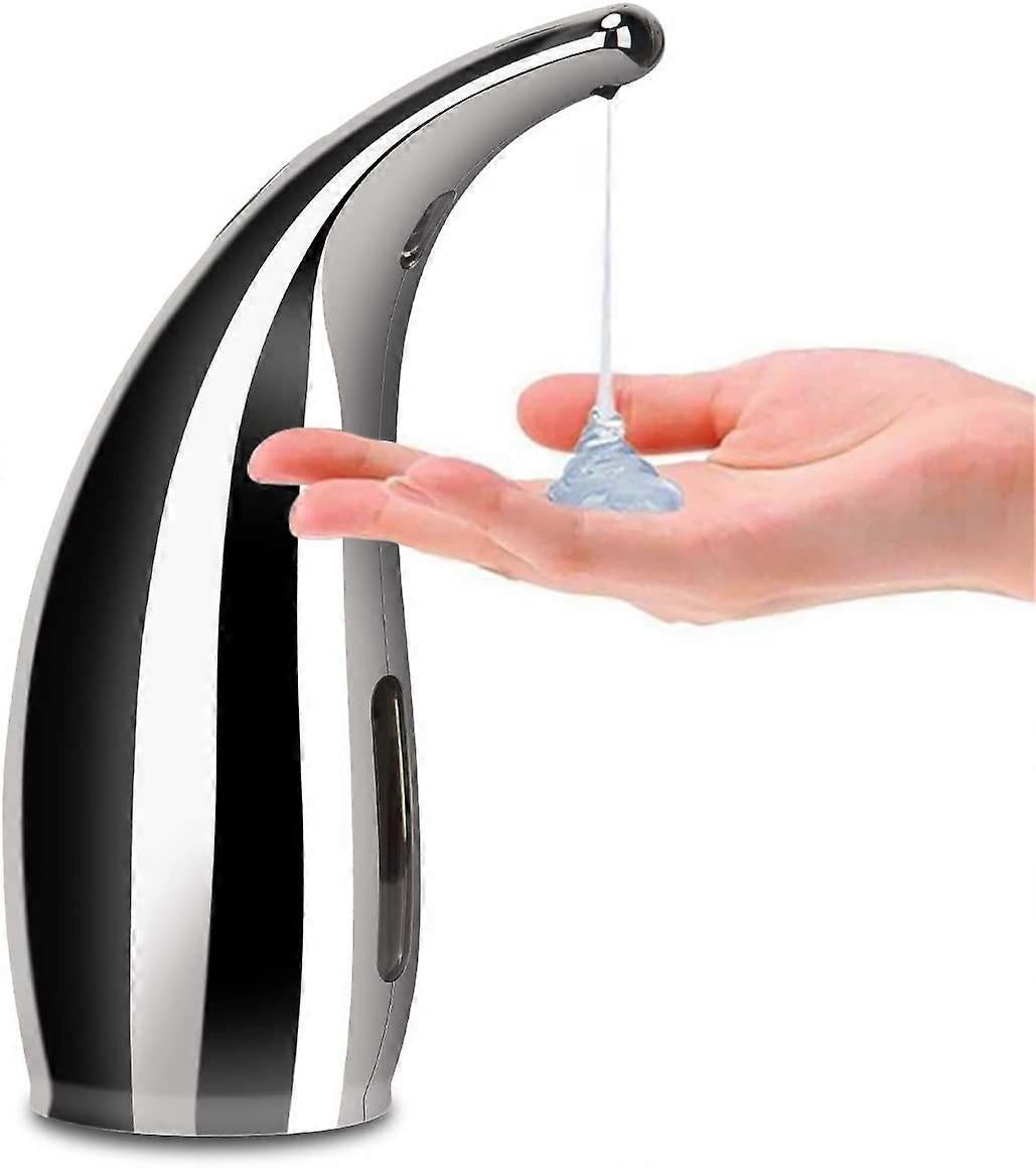 300ml Automatic Bathroom Soap Dispenser with Infrared Touchless Soap Dispenser Silver V1263-JX-1738