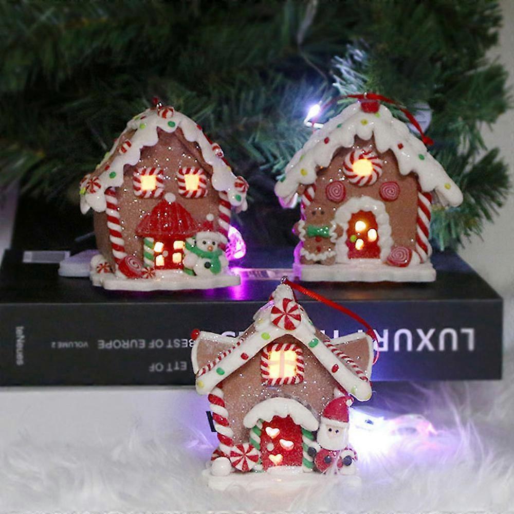 Christmas Scene Village Houses LED Lighted Christmas Buildings V1263-JX-1759