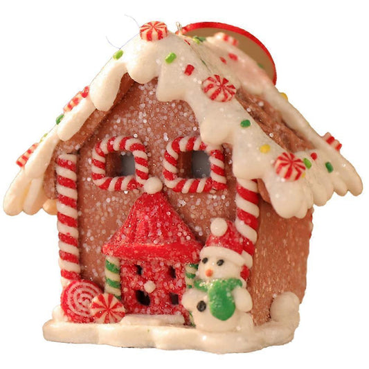 Christmas scene village houses LED lighting of Christmas buildings Christmas glowing small house V1263-JX-1760