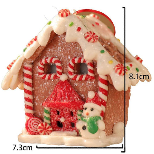 Christmas scene village houses LED lighting of Christmas buildings Christmas glowing small house V1263-JX-1760