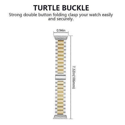 Compatible with Apple Watch Band Replacement Stainless Steel Metal Band-middle gold38-40mm V1263-JX-1763