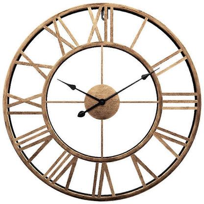 Decor Wall Clock European Retro Clock with Large Numerals Indoor Silent Battery Operated Metal Clock V1263-JX-1766