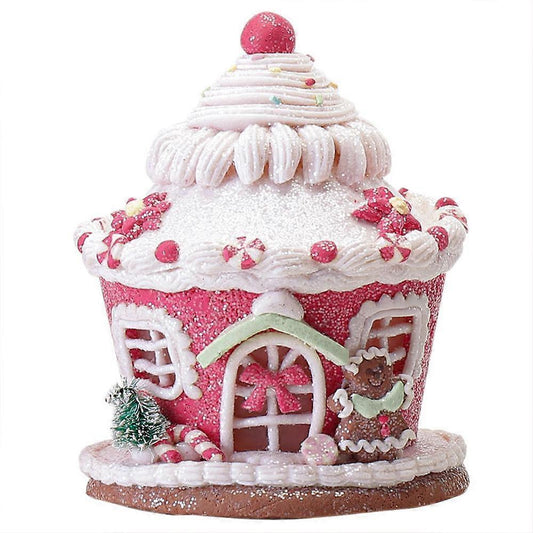 Decorative gingerbread house Christmas decoration for the Christmas tree with a castle candy V1263-JX-1767