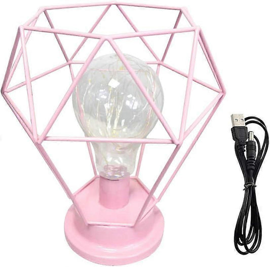 Desk Lamps Bedside Lamp Diamond Table Lamp Made of Nordic Wire Decorative USB LED Desk Lamp Battery-operated V1263-JX-1768