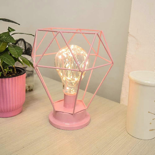 Desk Lamps Bedside Lamp Diamond Table Lamp Made of Nordic Wire Decorative USB LED Desk Lamp Battery-operated V1263-JX-1768