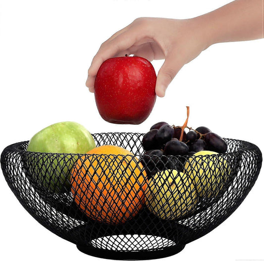 Fruit Bowl Black Fruit Basket Metal Bowl Black Metal Basket Decorative Bowl Black Fruit Bowl Modern Fruit V1263-JX-1770