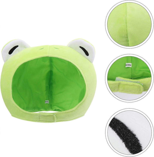 Hat Frog Ears Bunny Finn Hood Froggy The Headband Plush Adult Human Mushroom- Cartoon Shape Hat Funny Photo V1263-JX-1773