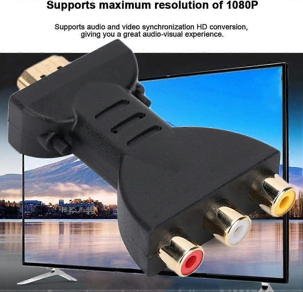 HDMI to RGB audio video converter to RCA component converter 1080P audio and video sync adapter V1263-JX-1774