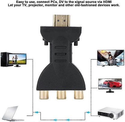 HDMI to RGB audio video converter to RCA component converter 1080P audio and video sync adapter V1263-JX-1774