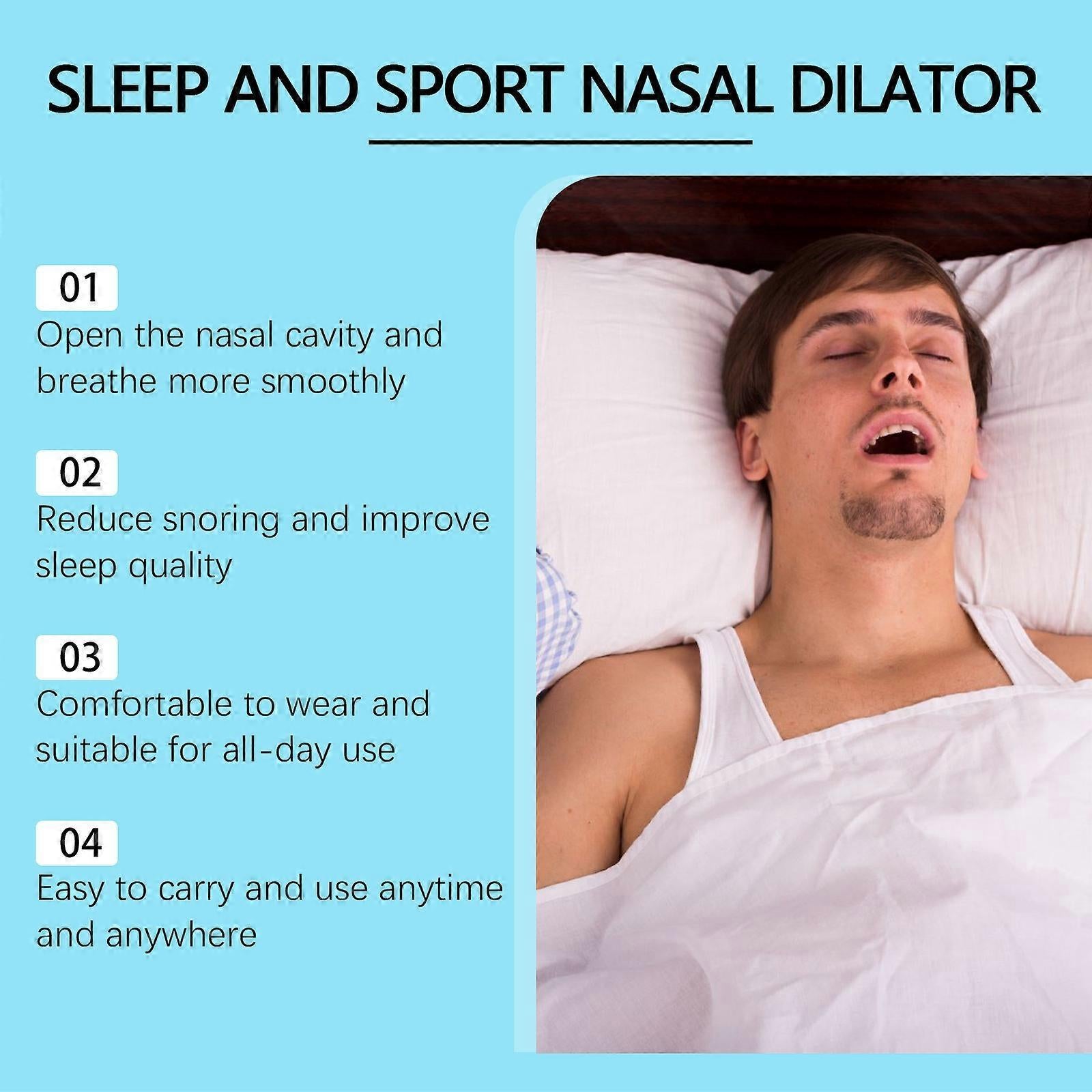 Grip Nose Strips for Breathing Snoring Relief Grip Nose Clip Sleeping Aid V1263-JX-178