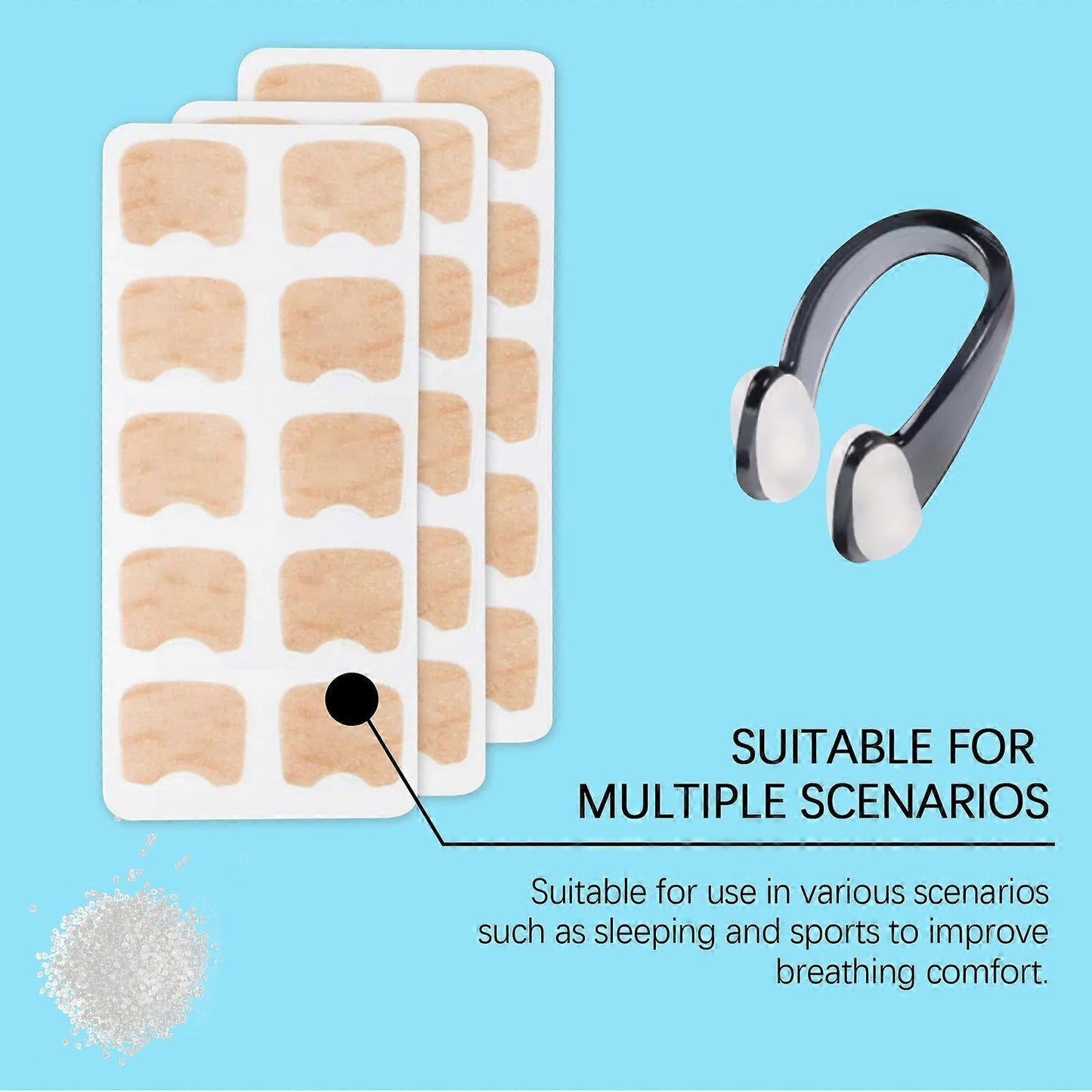 Grip Nose Strips for Breathing Snoring Relief Grip Nose Clip Sleeping Aid V1263-JX-178
