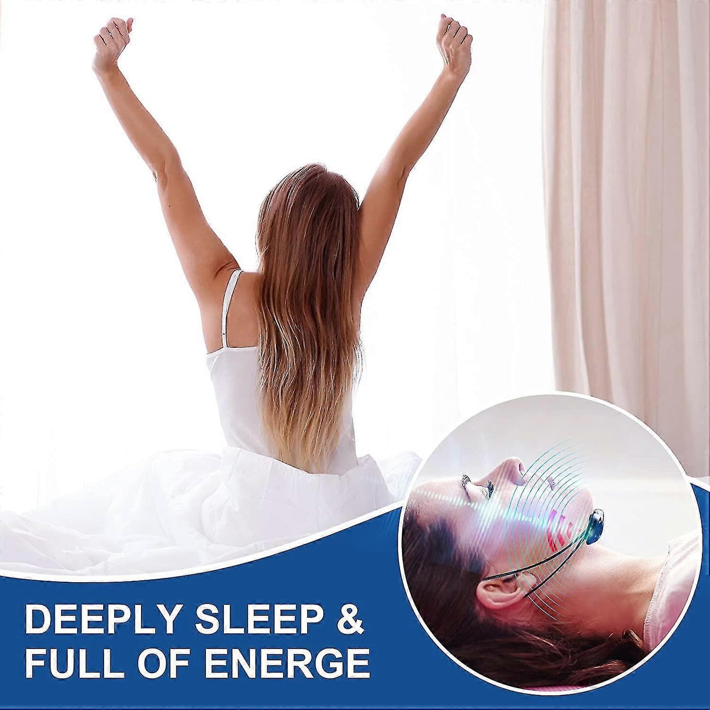 Electric Anti-Snoring Device Sleep Aid V-Face Beauty Device Deep Sleep Solution V1263-JX-179